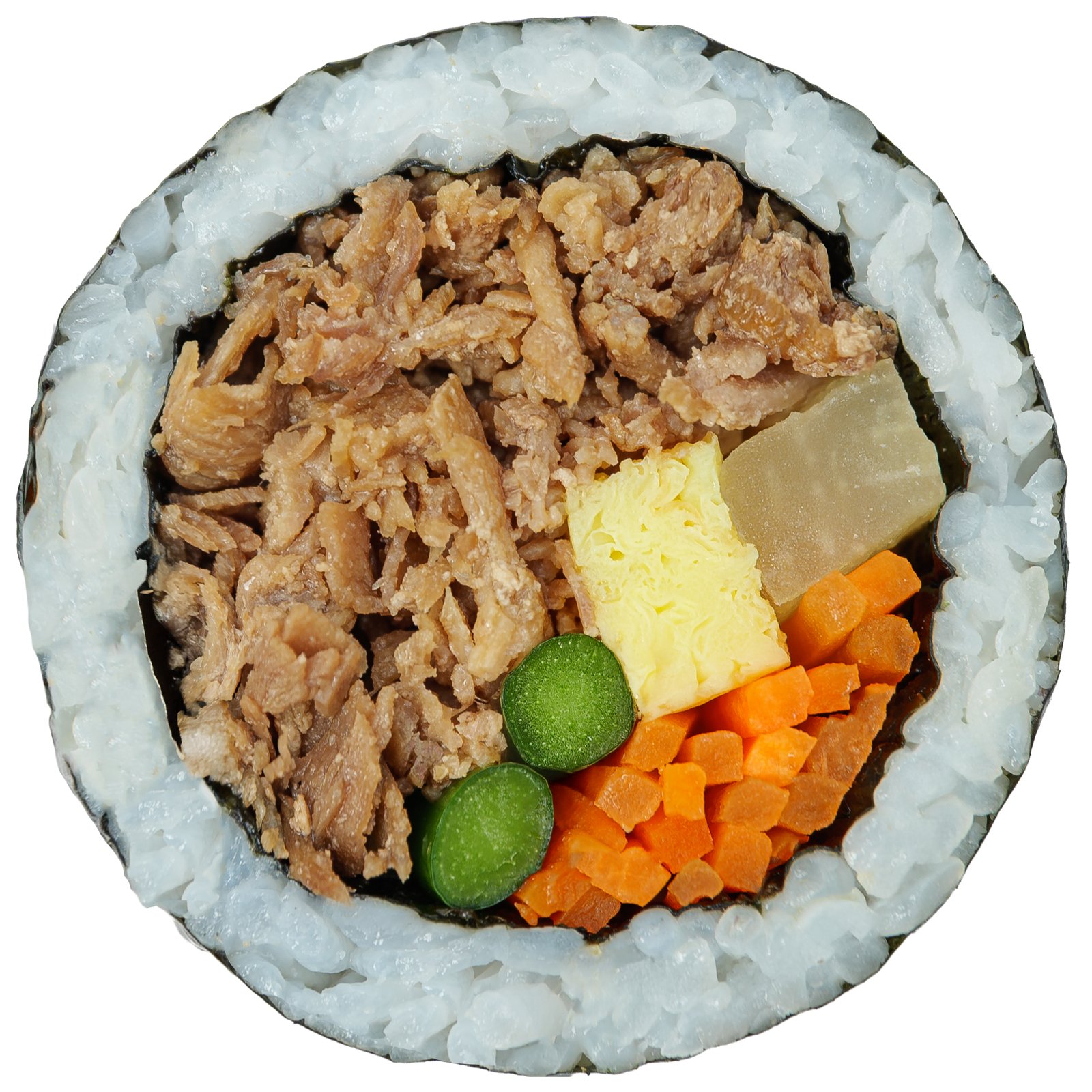 시그니처 불고기 김밥 — 단면